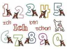 Stickserie - Ich bin schon .. Geburtstagszahlen